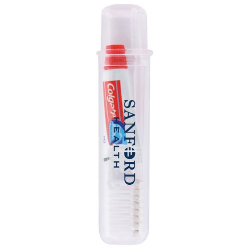 Travel Toothbrush and Colgate Toothpaste image thumbnail