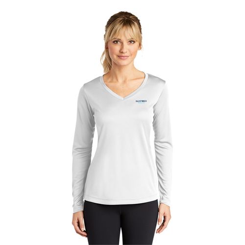 Ladies Long Sleeve Competitor V-Neck Tee image thumbnail