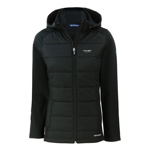 Ladies Evoke Hybrid Eco Softshell Hooded Jacket image thumbnail