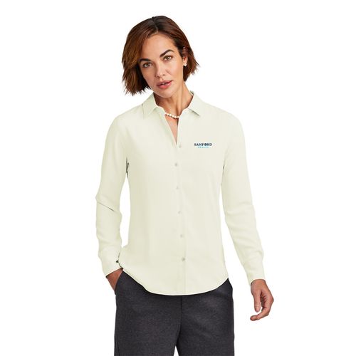 Brooks Brothers Full-Button Satin Blouse image thumbnail