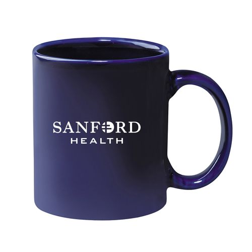 11 Oz. Full-Wrap Colored Stoneware Mug with C-Handle image thumbnail