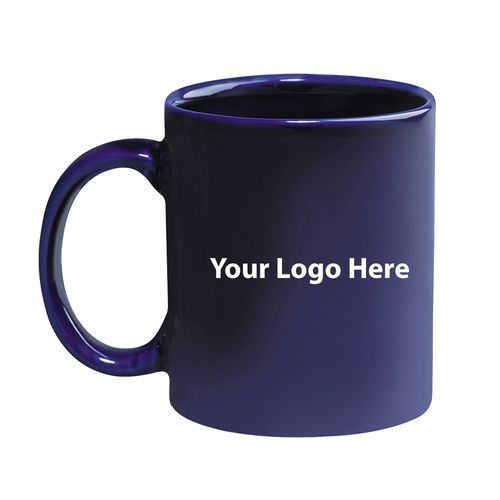 11 Oz. Full-Wrap Colored Stoneware Mug with C-Handle image thumbnail