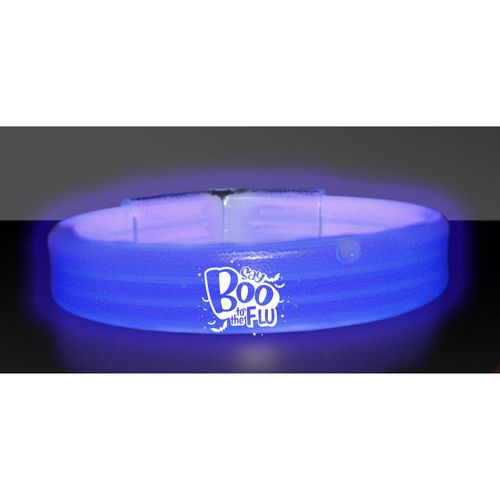 9" Deluxe Triple Wide Light Up Glow Bracelet image thumbnail
