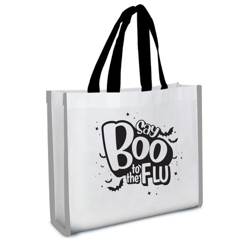 Reflective Non-Woven Coloring Tote Bag With Crayons image thumbnail