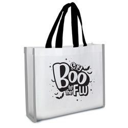 Image of Reflective Non-Woven Coloring Tote Bag With Crayons