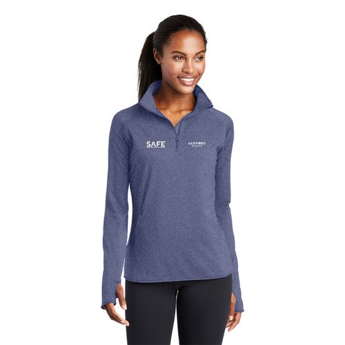 SAFE Ladies Sport-Wick® Stretch 1/4-Zip Pullover image thumbnail