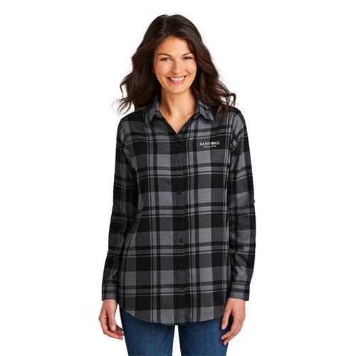 Port Authority® Ladies Plaid Flannel Shirt image thumbnail
