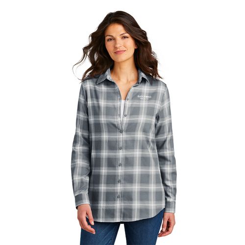Port Authority® Ladies Plaid Flannel Shirt image thumbnail