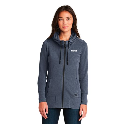 New Era Ladies Tri-Blend Fleece Full-Zip Hoodie image thumbnail