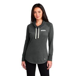 Image of Ladies Sueded Cotton Blend Cowl Tee