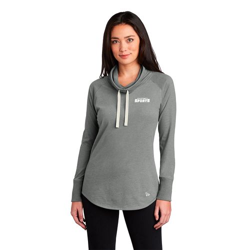 Ladies Sueded Cotton Blend Cowl Tee image thumbnail