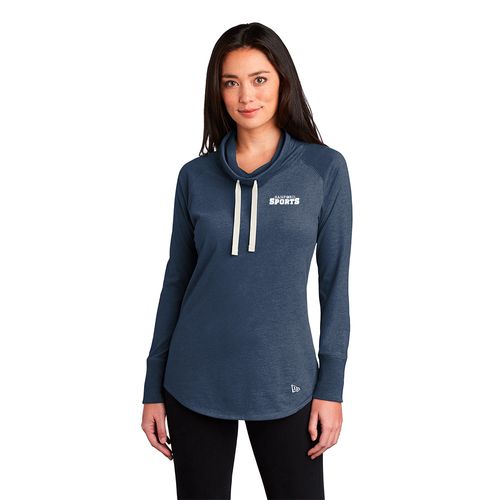 Ladies Sueded Cotton Blend Cowl Tee image thumbnail