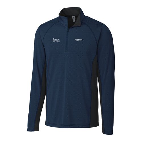 Ice Pique Colorblock Mens Half Zip Pullover image thumbnail
