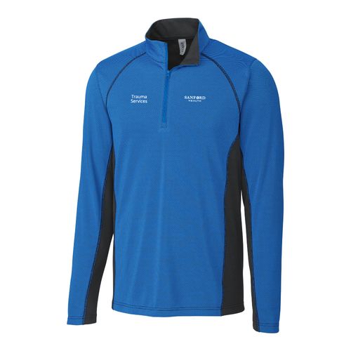 Ice Pique Colorblock Mens Half Zip Pullover image thumbnail