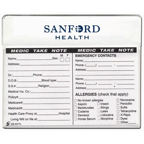 Medic-Take-Note Pouch with Magnetic Backing image thumbnail