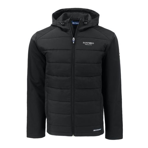 Evoke Hybrid Eco Softshell Recycled Full Zip Mens Hooded Jacket image thumbnail