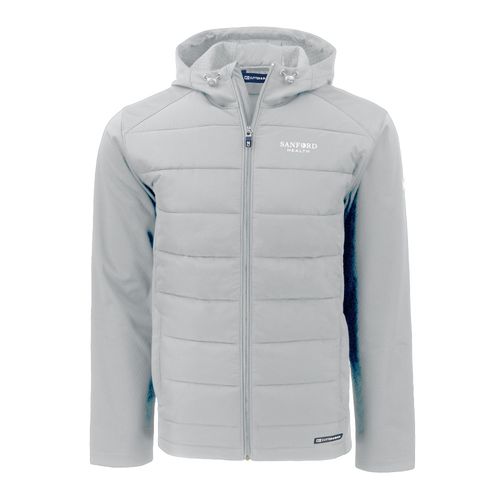 Evoke Hybrid Eco Softshell Recycled Full Zip Mens Hooded Jacket image thumbnail