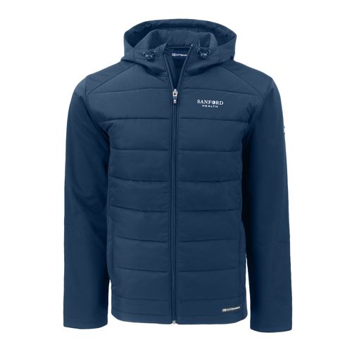 Evoke Hybrid Eco Softshell Recycled Full Zip Mens Hooded Jacket image thumbnail