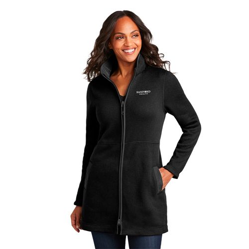 Ladies Arc Sweater Fleece Long Jacket image thumbnail