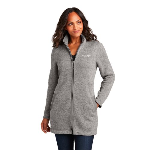 Ladies Arc Sweater Fleece Long Jacket image thumbnail