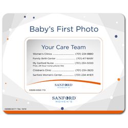 Image of Babies First Photo Picture Frame Magnet - Fargo Sonogram Size