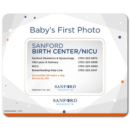 Babies First Photo Picture Frame Magnet - Sonogram Size image thumbnail