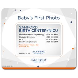 Image of Babies First Photo Picture Frame Magnet - Sonogram Size