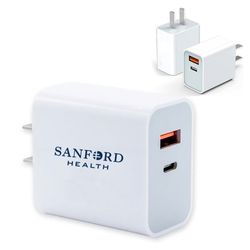 Image of USB Type C Dual Port Wall Plug