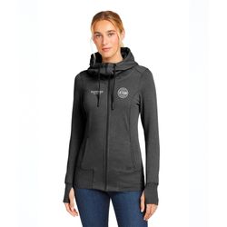 Image of New Era Ladies Tri-Blend Fleece Full-Zip Hoodie