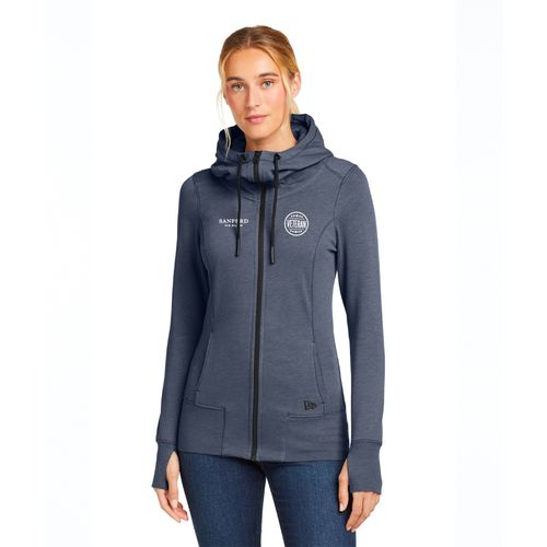 New Era Ladies Tri-Blend Fleece Full-Zip Hoodie image thumbnail