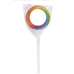 Image of Swirl Lollipop with Round Label
