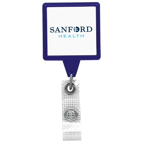 Anti-Microbial Jumbo Square Badge Reel image thumbnail