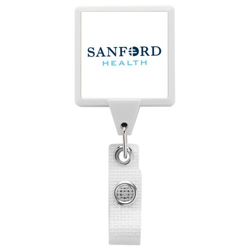 Anti-Microbial Jumbo Square Badge Reel image thumbnail