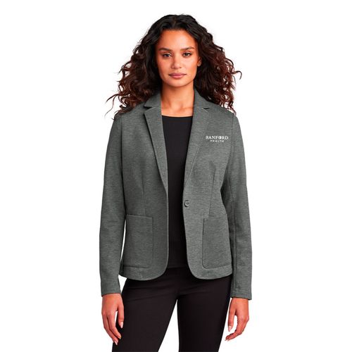 Women's Relaxed Knit Blazer image thumbnail