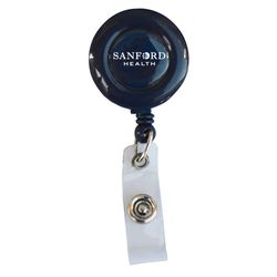 Image of Round Retractable Badge Reel w/ Bulldog Clip