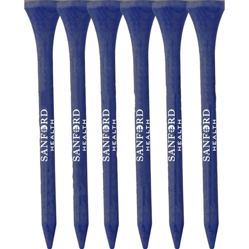 6 Pack of Wood Golf Tees image thumbnail
