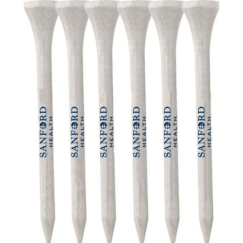 6 Pack of Wood Golf Tees image thumbnail