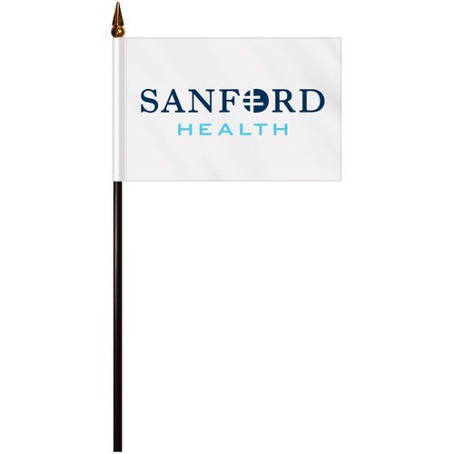 4"x6" Single Reverse Polyester Stick Flag image thumbnail