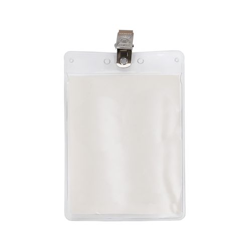 BLANK Vertical Vinyl Pouch with Bulldog Clip image thumbnail