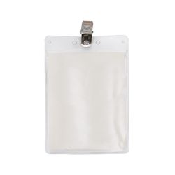Image of BLANK Vertical Vinyl Pouch with Bulldog Clip
