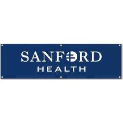 Image of 12' W x 2' H 18 oz. Vinyl Banner