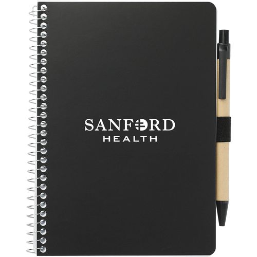 5” x 7” FSC® Mix Spiral Notebook with Pen image thumbnail