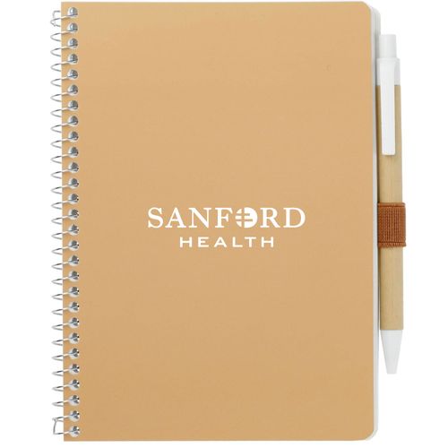 5” x 7” FSC® Mix Spiral Notebook with Pen image thumbnail