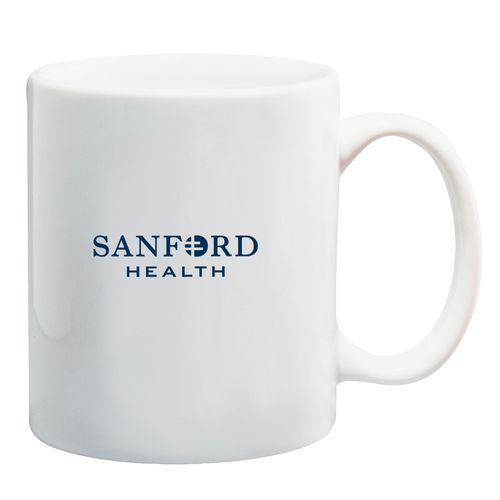 11 Oz. White Ceramic Mug image thumbnail