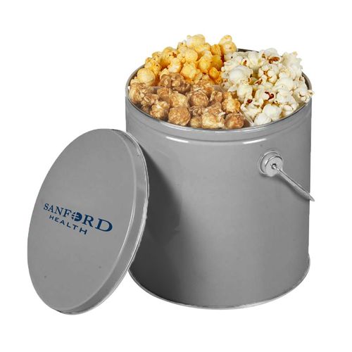 Popcorn Tin with Trio of Popcorn Flavors image thumbnail