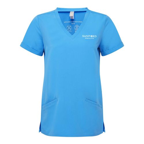 Onna Ladies' Invincible V-Neck Stretch Scrub Top image thumbnail