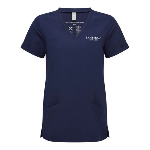 Onna Ladies' Invincible V-Neck Stretch Scrub Top image thumbnail