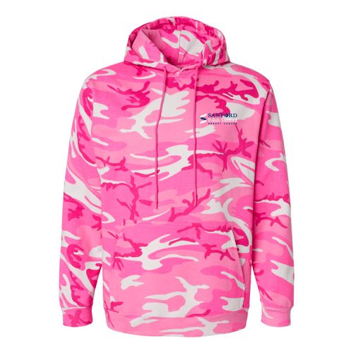 Unisex Camo Fleece Hoodie Sweatshirt image thumbnail