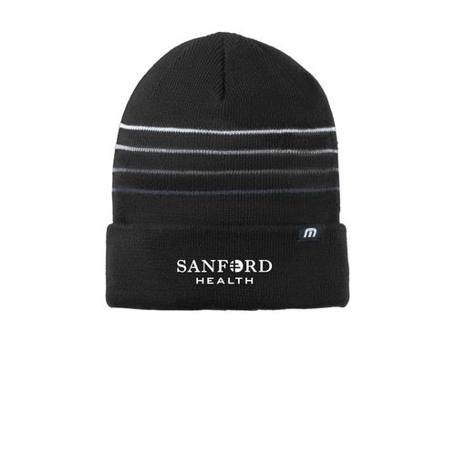 TravisMathew Striped Cuffed Beanie image thumbnail