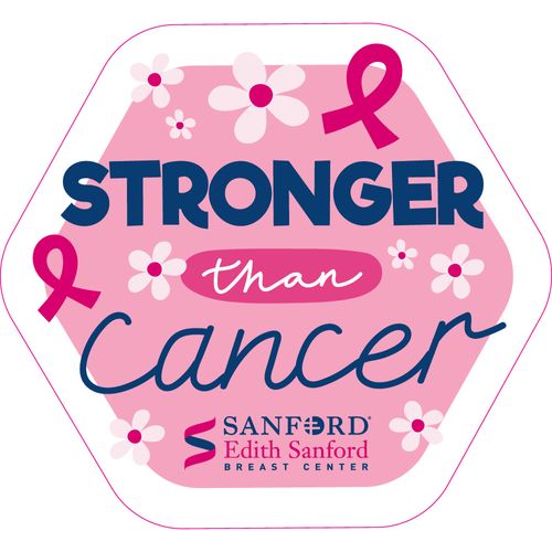 3”x3” Edith Stronger than Cancer Sticker Singles image thumbnail